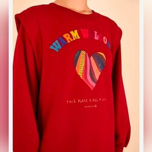 Farm Rio Warm Welcome Sweatshirt Dress/Tunic Size Large New With Tags